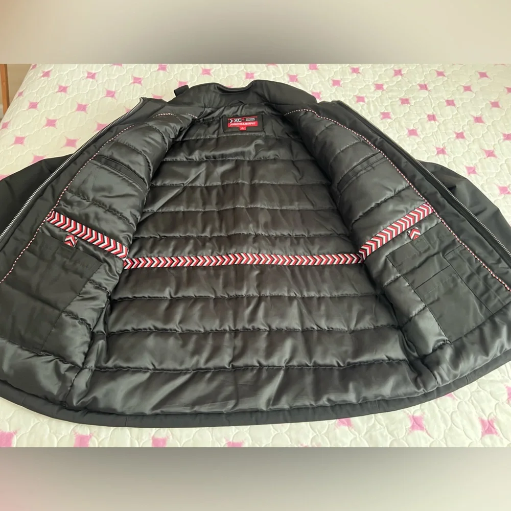 Johnston & Murphy Black XC4 Extreme Comfort Hood Cargo Performance Jacket Large